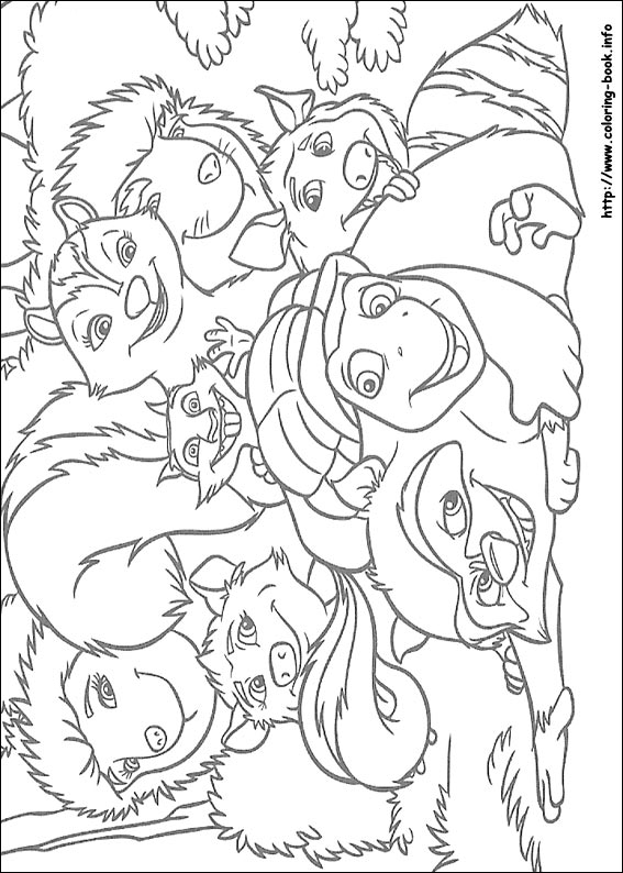 Over the hedge coloring picture